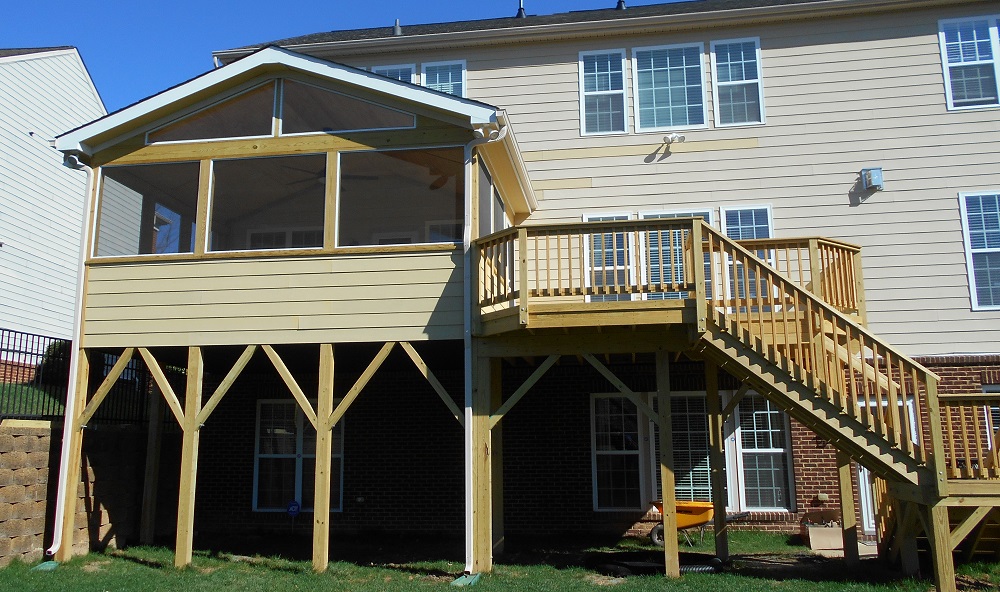 Cary SecondStory Deck and Porch Addition