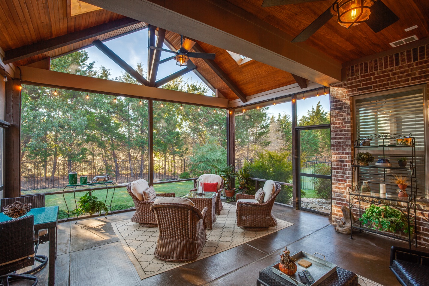 Screened patio