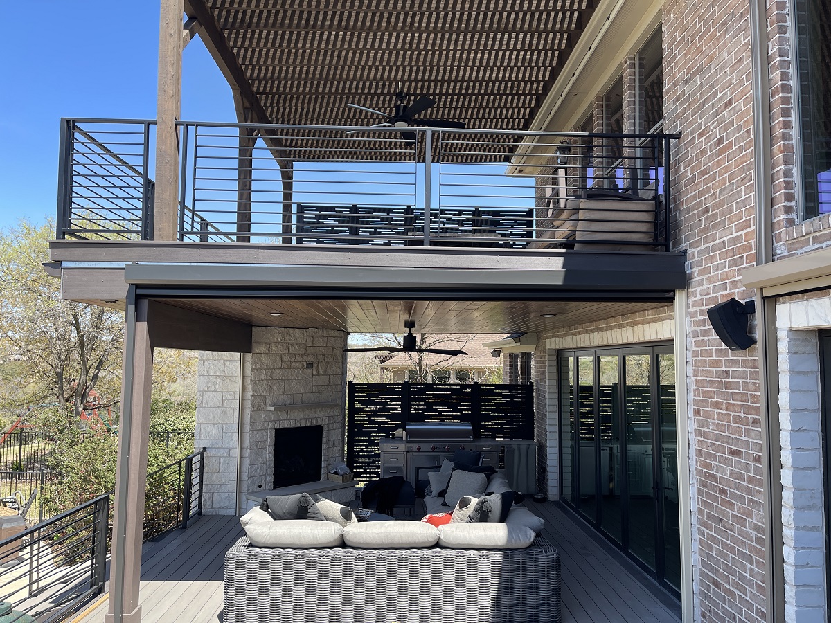 Coastal Grey with a Dark Hickory Boarder