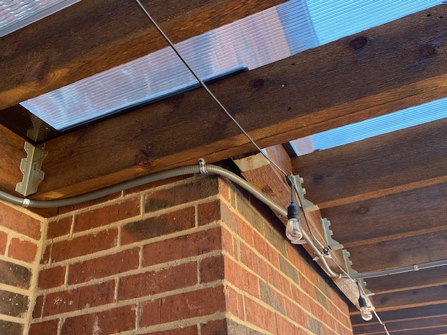 polygal roof close up