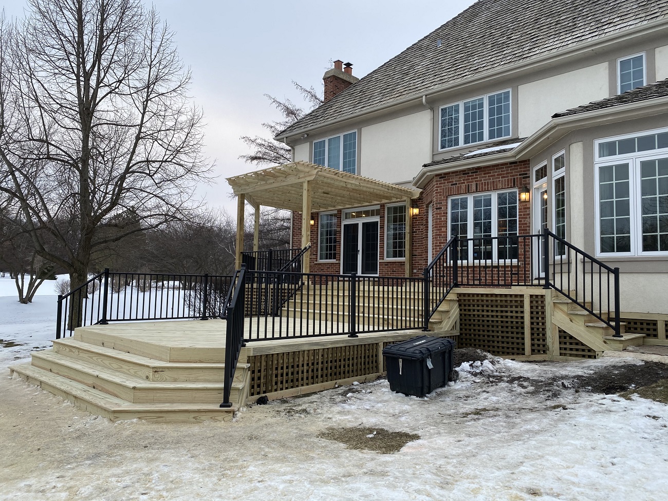 Back deck of house