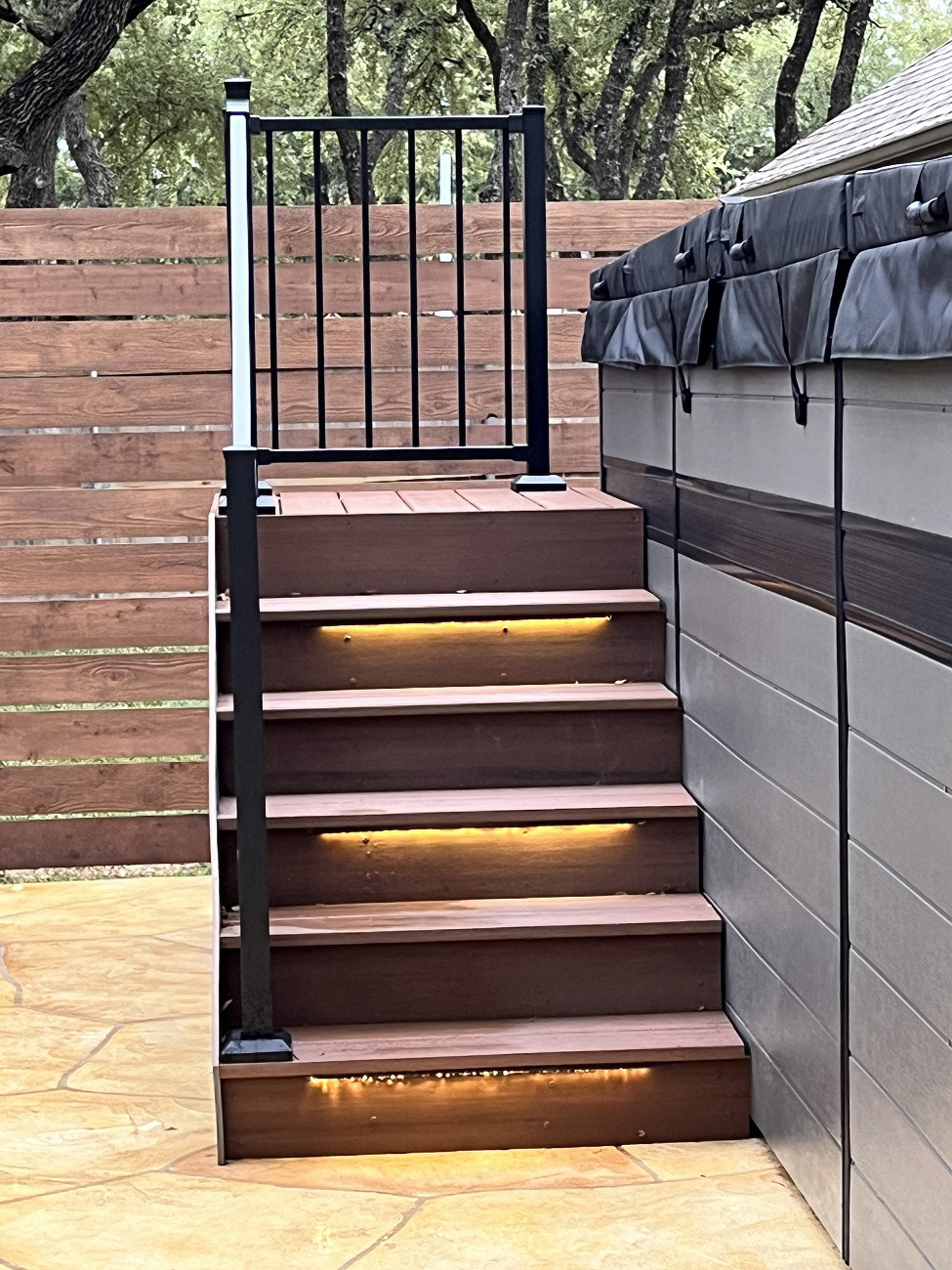 illuminating stairs