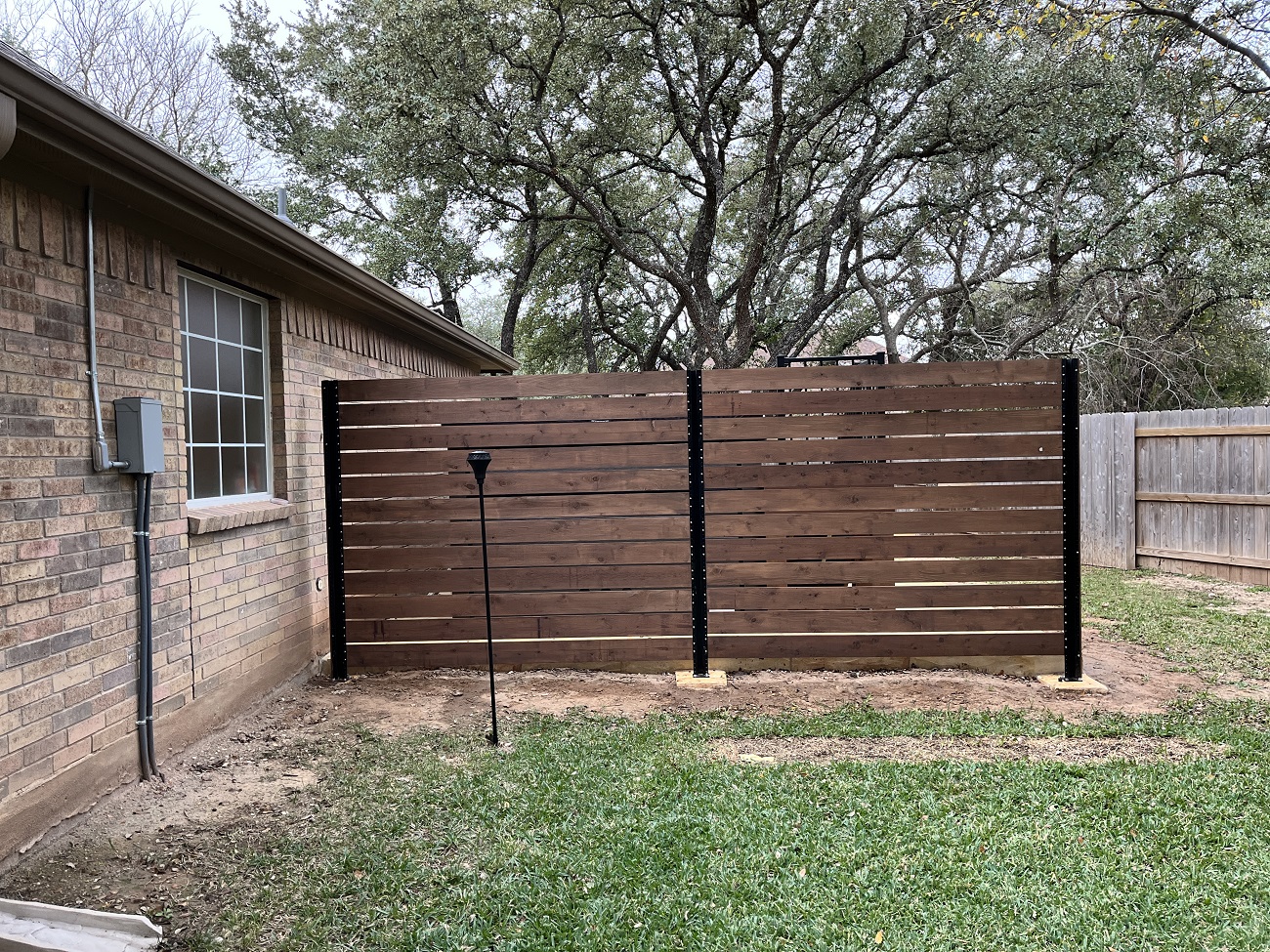 slat privacy wall