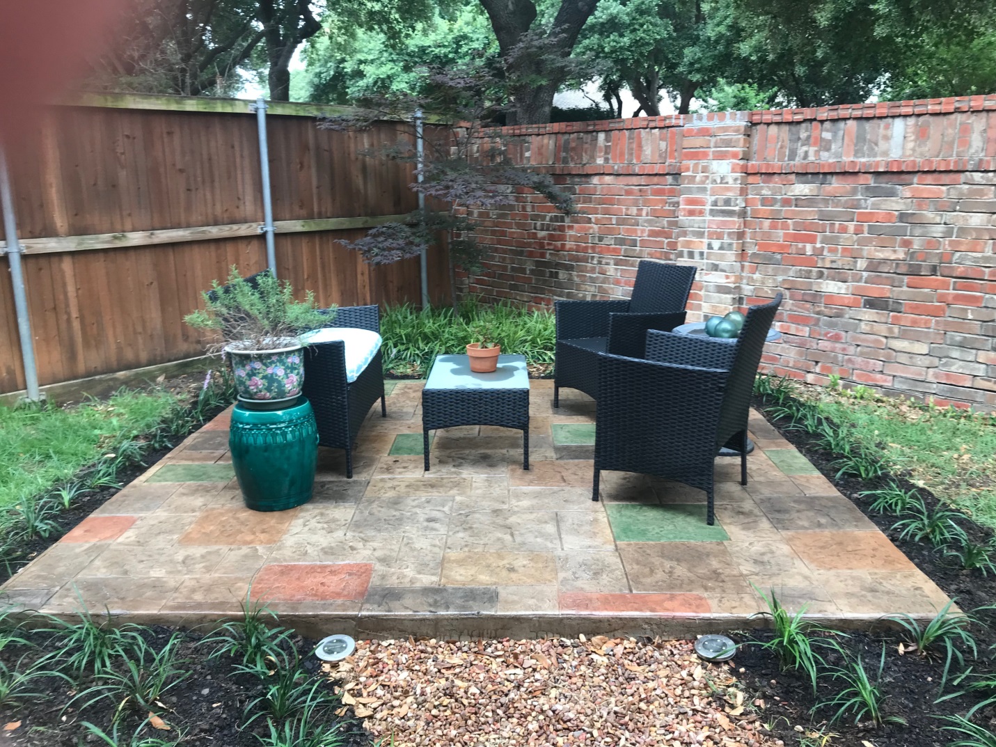 Outdoor patio design