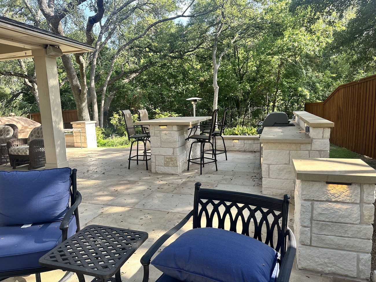 stone patio