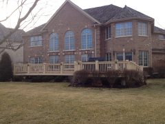 Deck and large house 