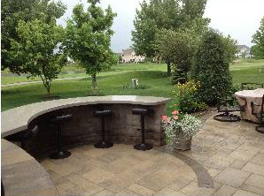 Patio and seating area