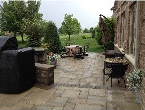 Patio and seating area