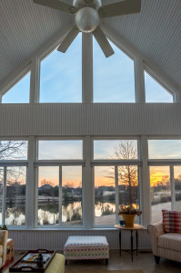 sunroom during sunset