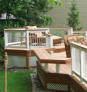 Deck and seating area