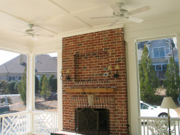 Outdoor fireplace