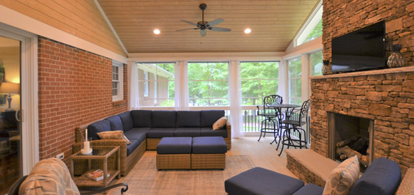 Can You Put A T V In A Screened Porch Archadeck Outdoor Living