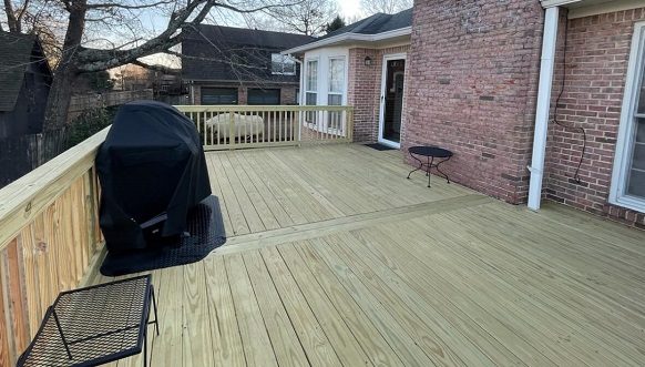 Hoover, Alabama pressure treated deck personifies outdoor living.