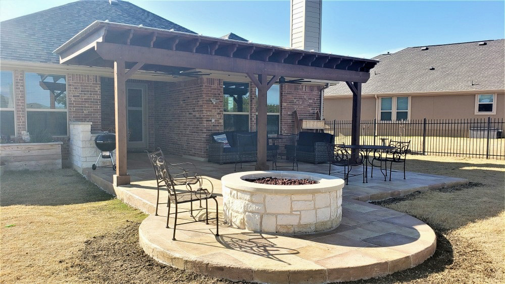 Custom Patio Extension Features Shade Pergola And Amenities - How Much Is It To Extend A Concrete Patio