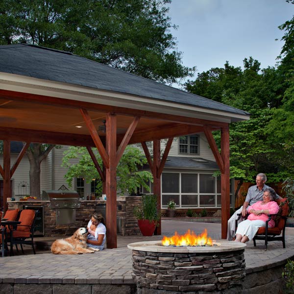 West Central Ohio Patio Builders, Best Fire Pit For Covered Porch