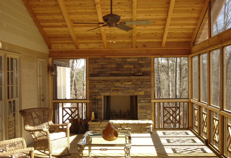 Integrating An Outdoor Fireplace Into, Outdoor Porch Gas Fireplace