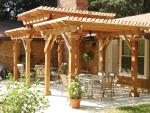 shaded patio 