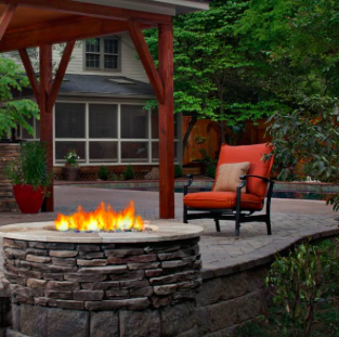 stone fire pit 