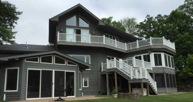 House with a sunroom