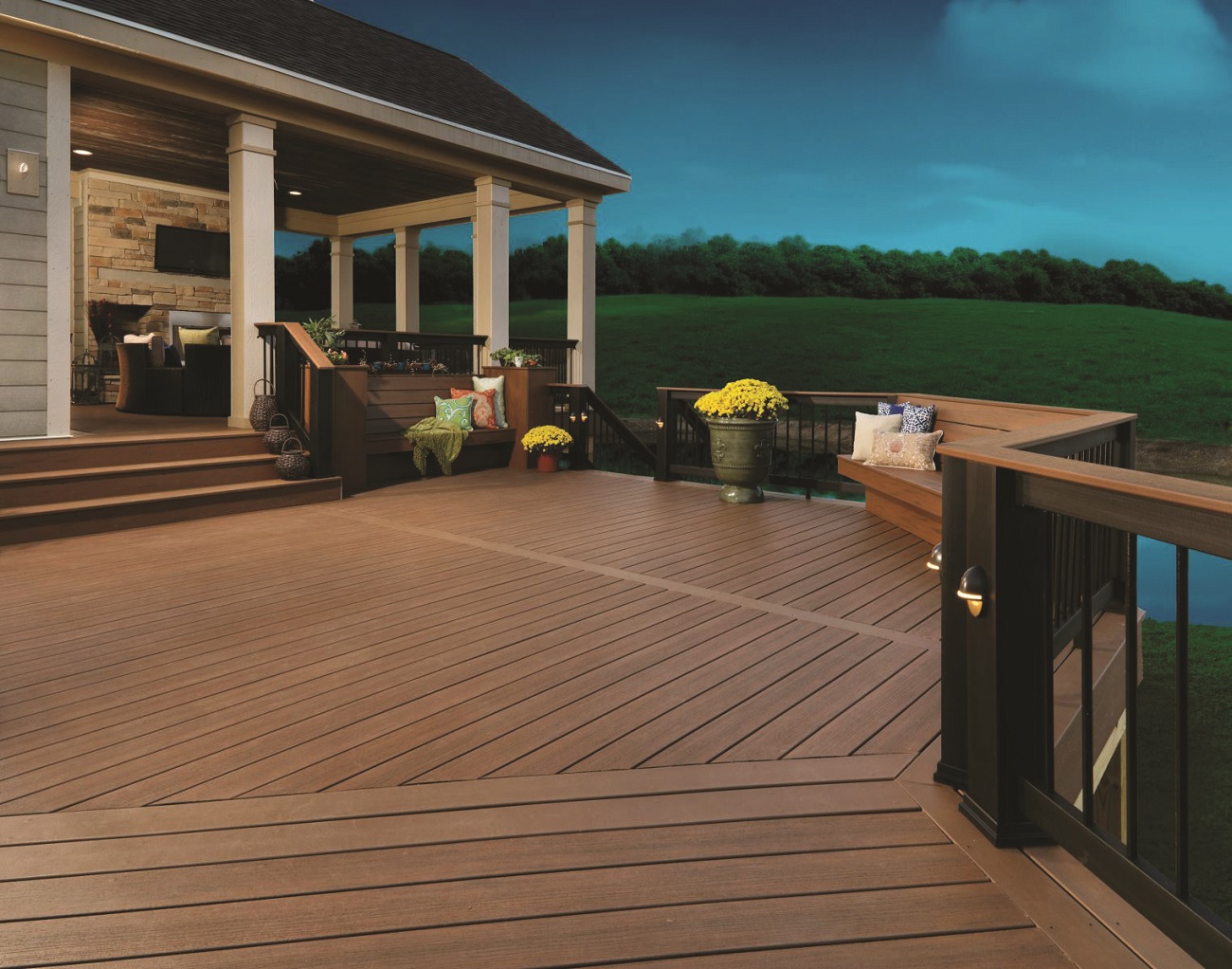 deck and porch combination