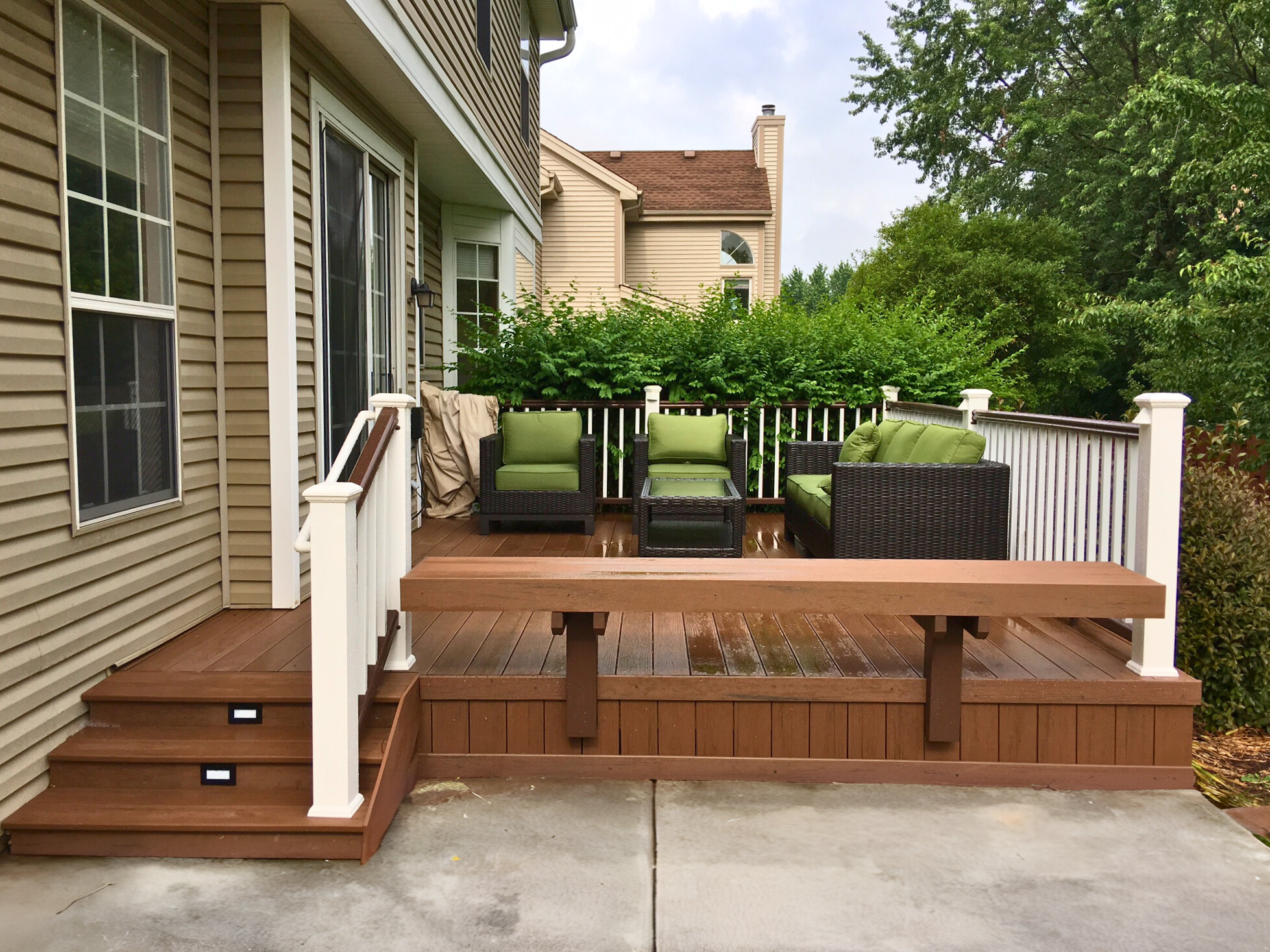 Timbertech deck built by local deck builder near you, Archadeck of Chicagoland.