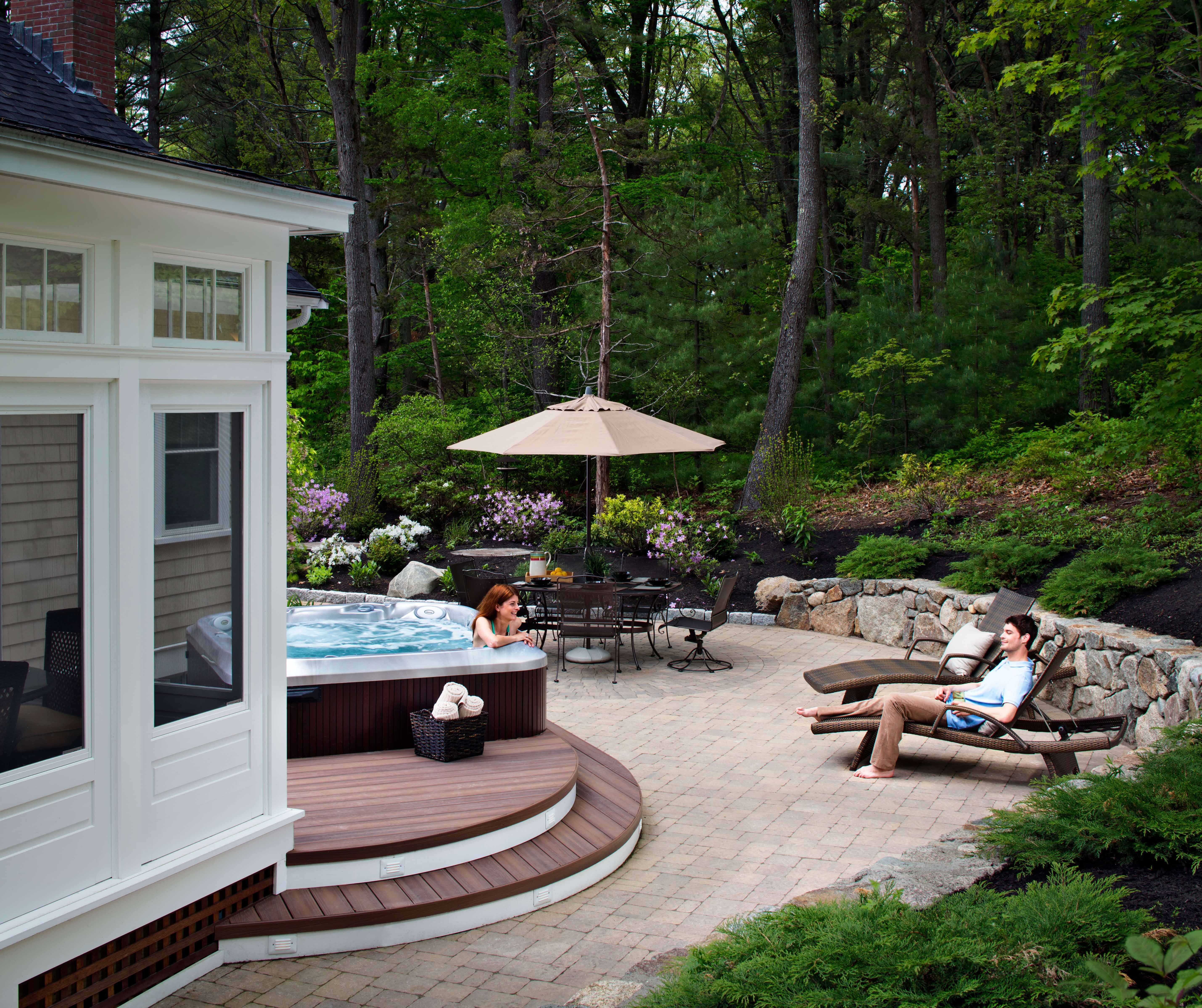 Couple Enjoying a New Deck