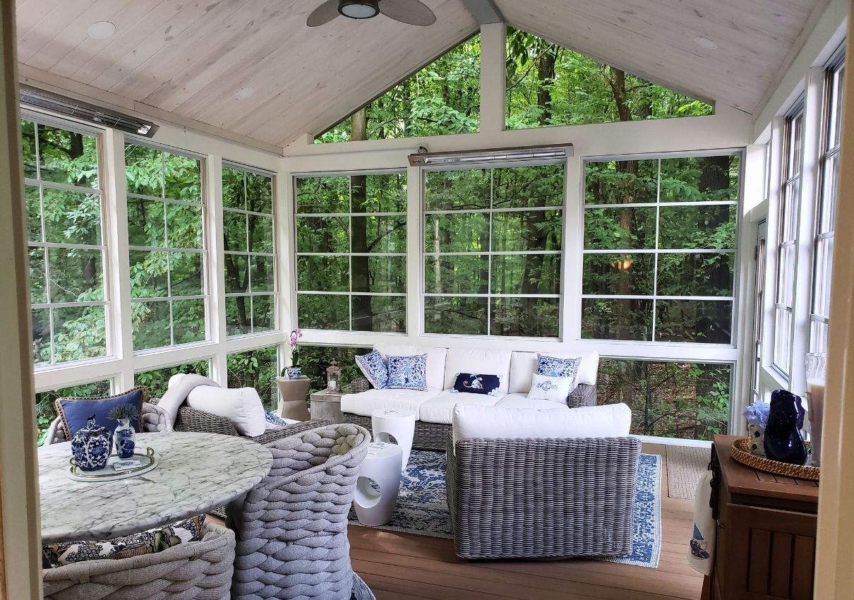 Eze Breeze porches Nashville, 3 season porch builder