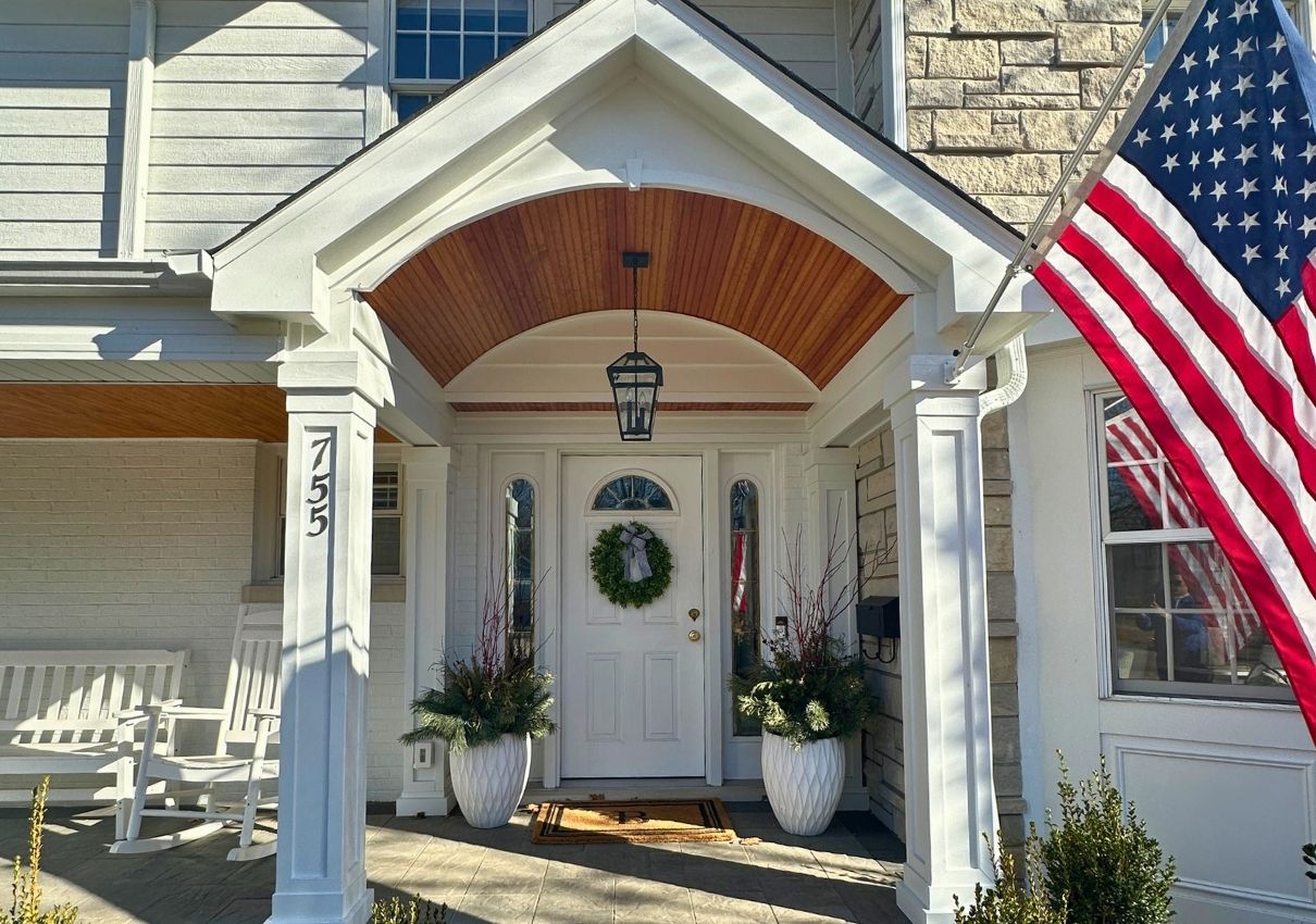 front portico porch builder near me Lexington Mass