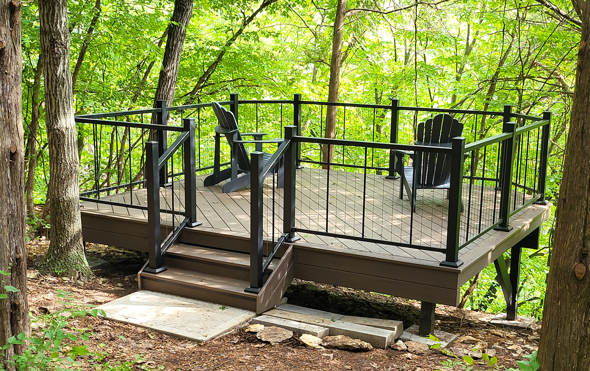 Custom composite detached deck