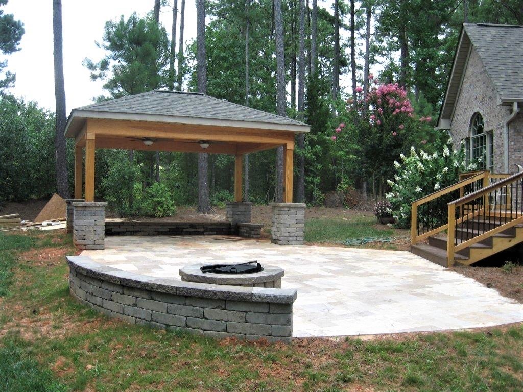 Gorgeous paver patio and open porch in Waxhaw, NC.