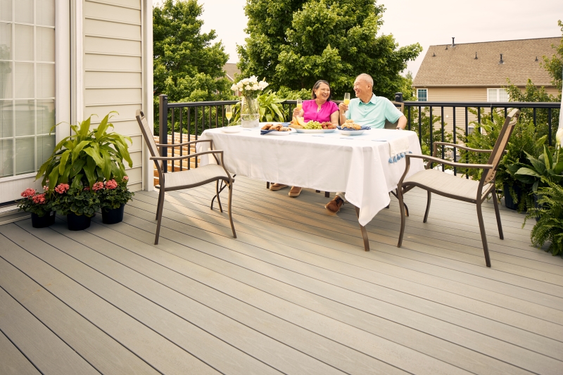 Composite Deck with Outdoor Table