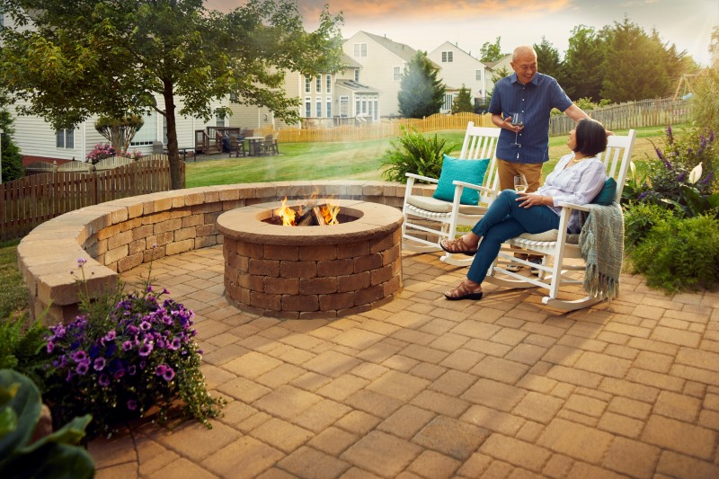 Hardscape with Fire Pit
