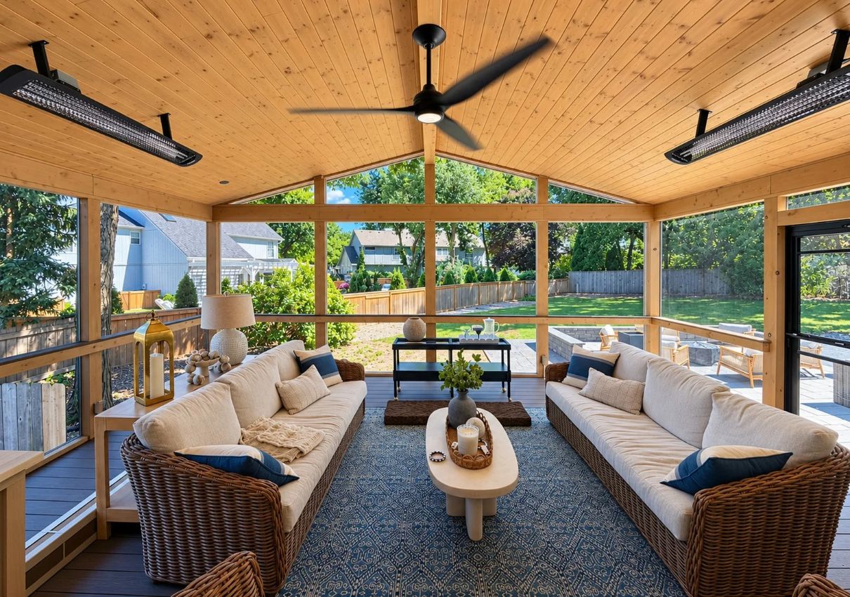 screened porch in Leawood KS