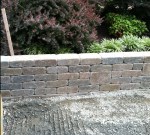 stone retaining wall