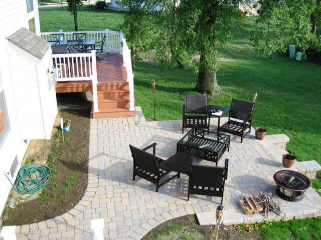 backyard paver patio