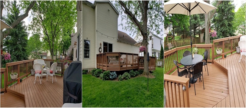 Photo collage of Archadeck outdoor decks