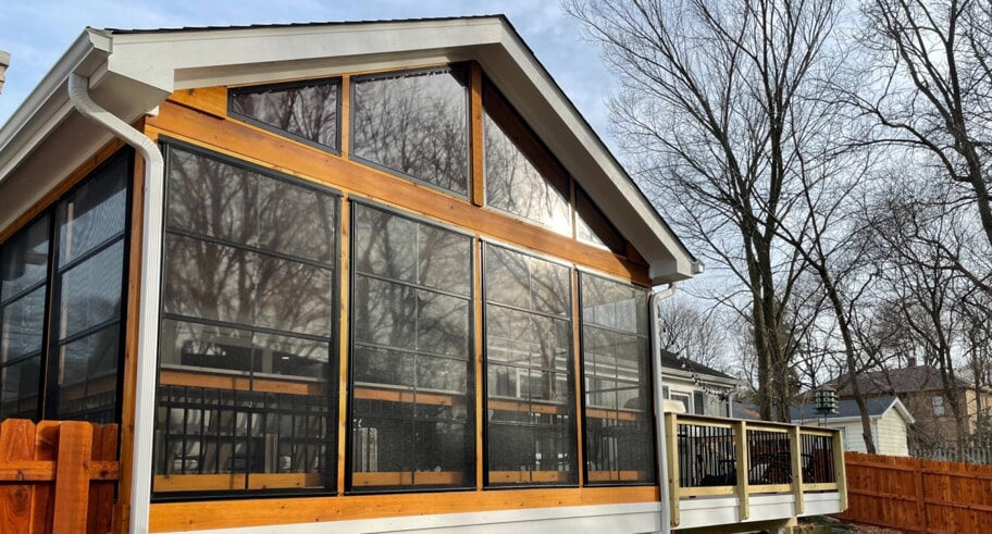 outside view of 3 season room