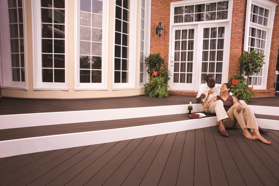 couple enjoying archadeck deck