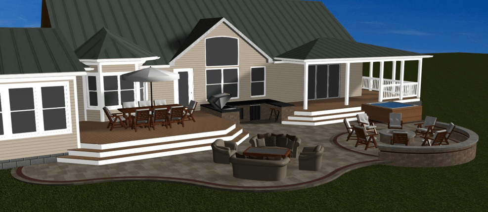 design rendering for new deck build