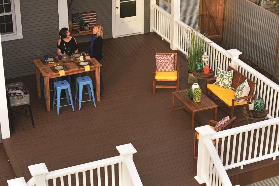 people enjoying their deck