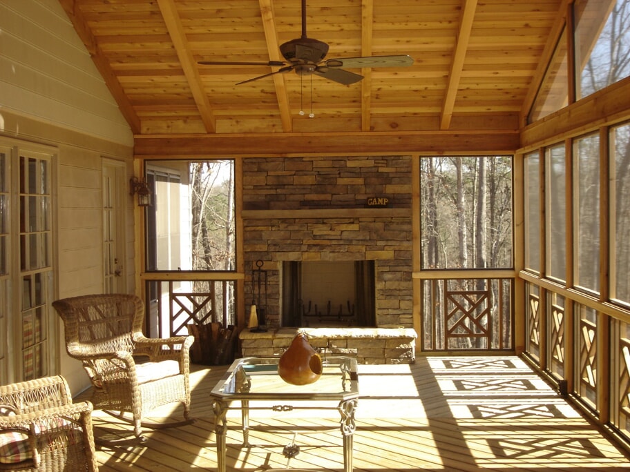 custom screened porch