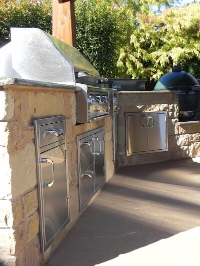Barbecue and patio