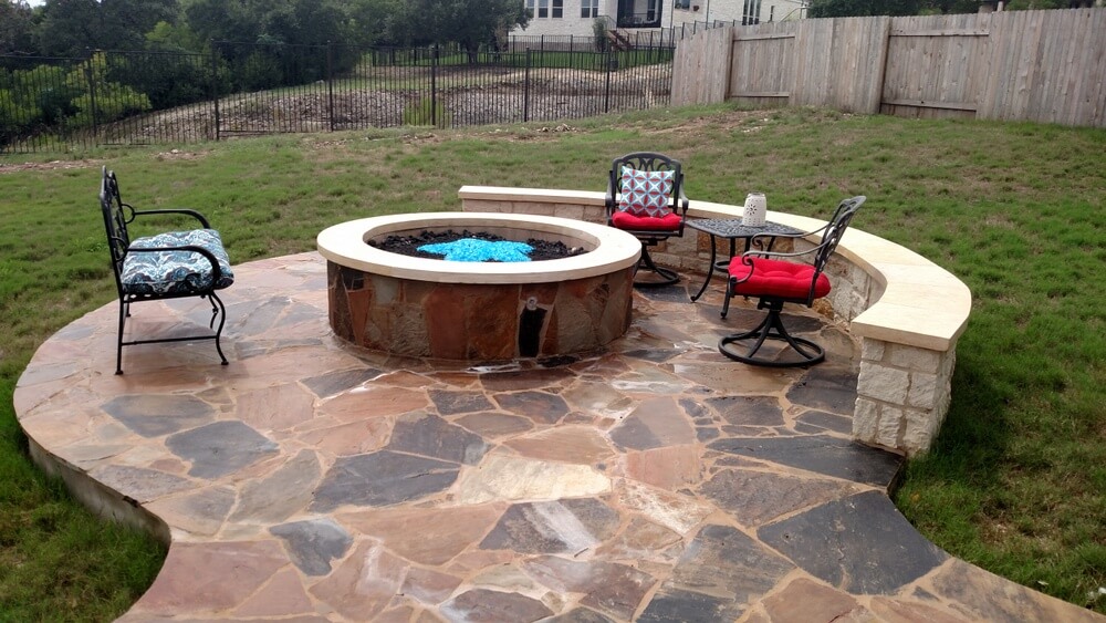 Patio and firepit