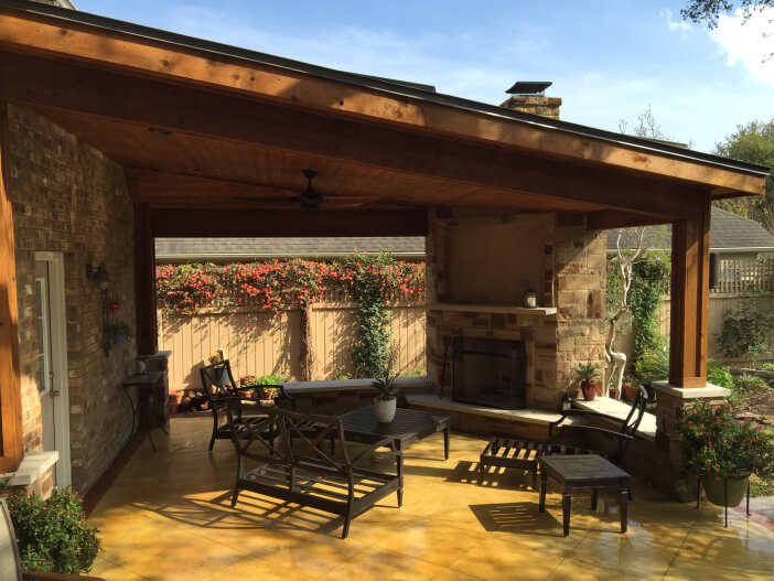 Covered patio
