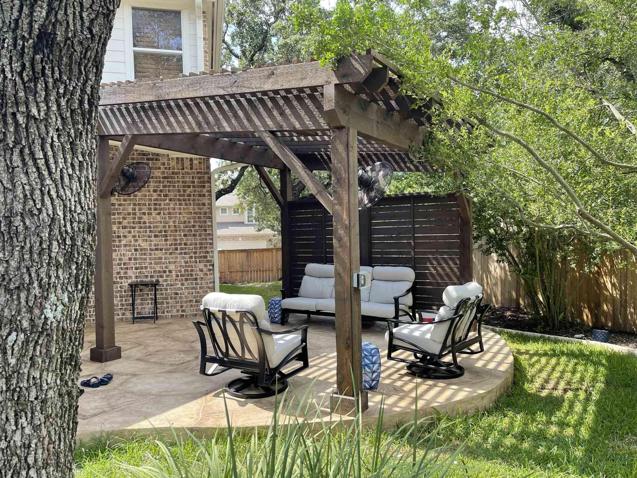 NW Austin shade pergola and patio
