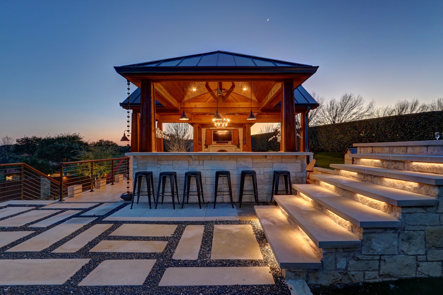 luxury outdoor patio