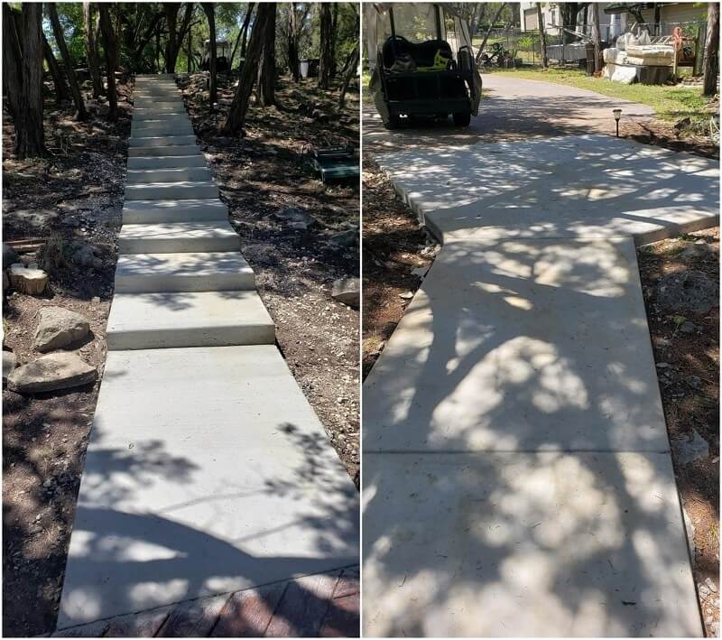 Completed segments of the project