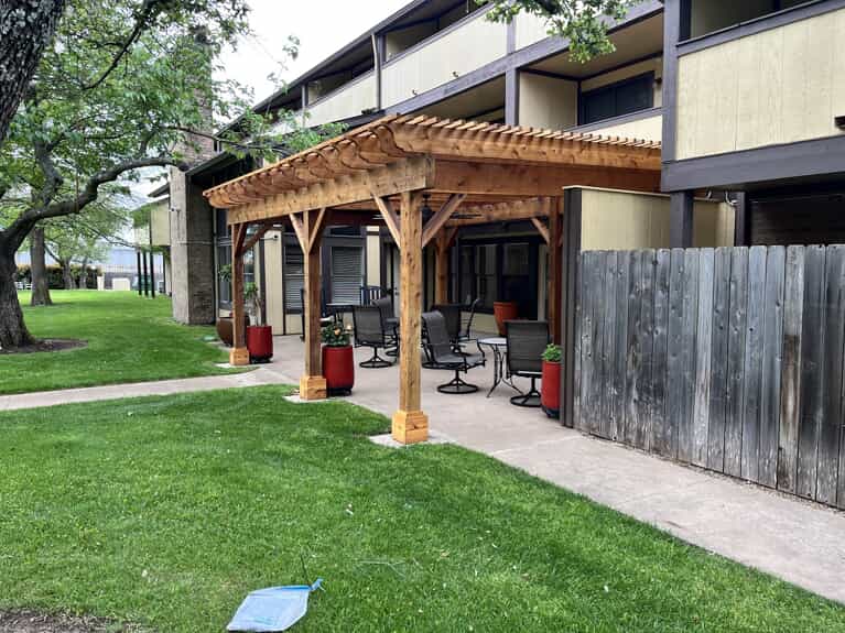 Custom Cedar Pergola in NW Austin by Archadeck