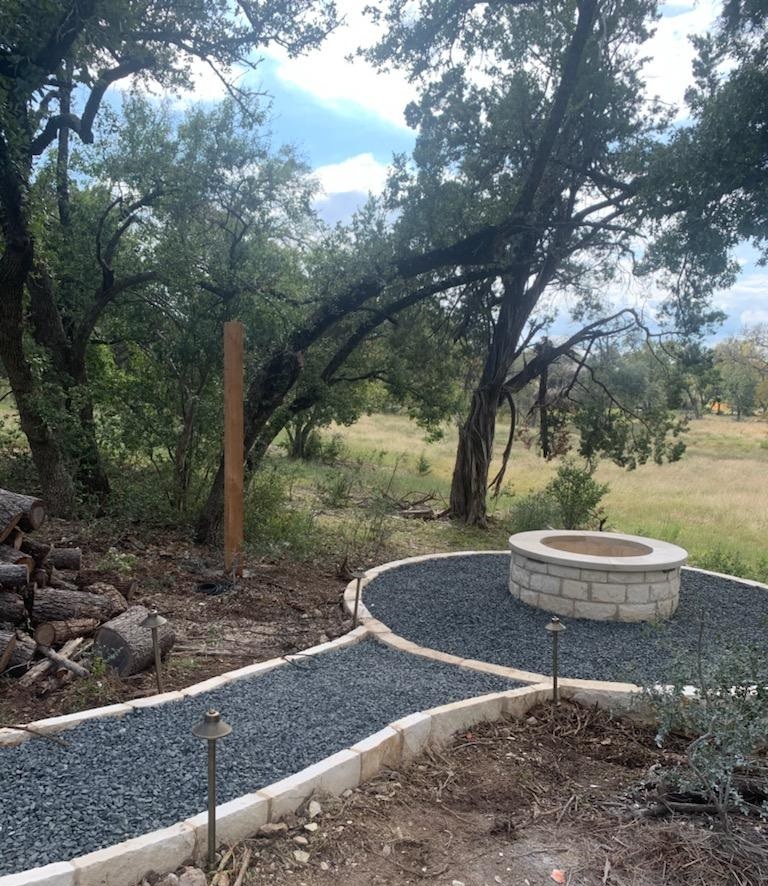 During Leander Hardscape woodland project