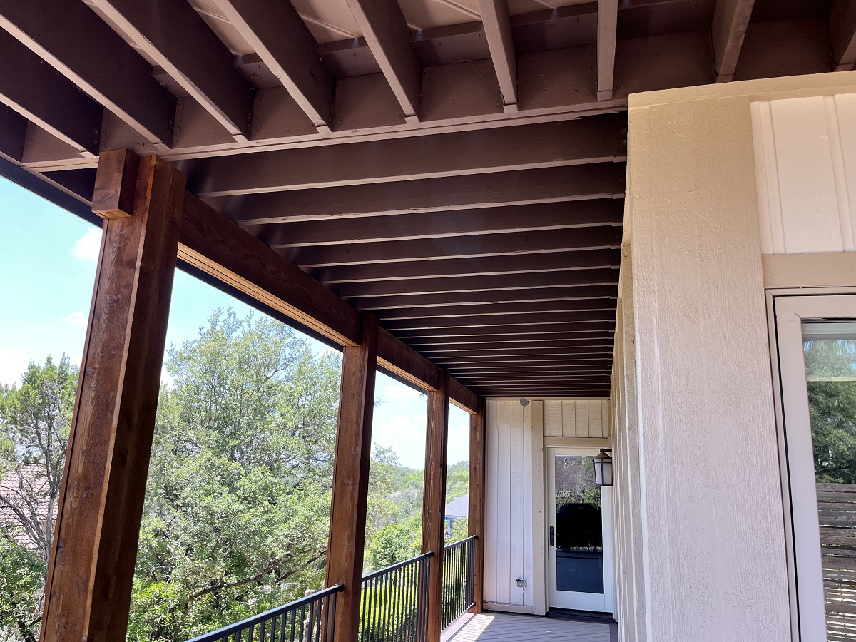 finished under deck